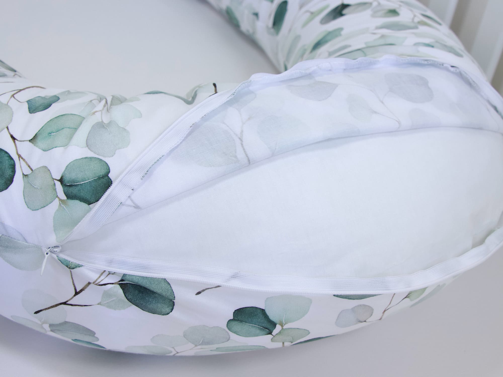 Stillkissen XXL Maße 190x34x20cm Eukalyptus optimale Stillhöhe