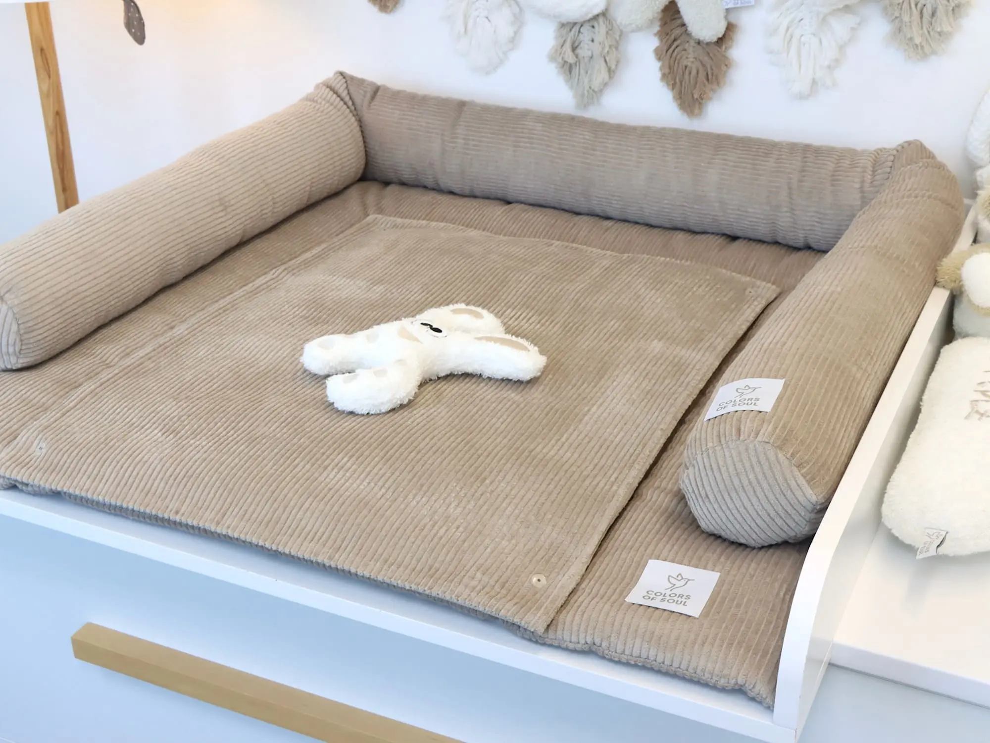 Wickelauflage Set Beige für neutrale Babyzimmer