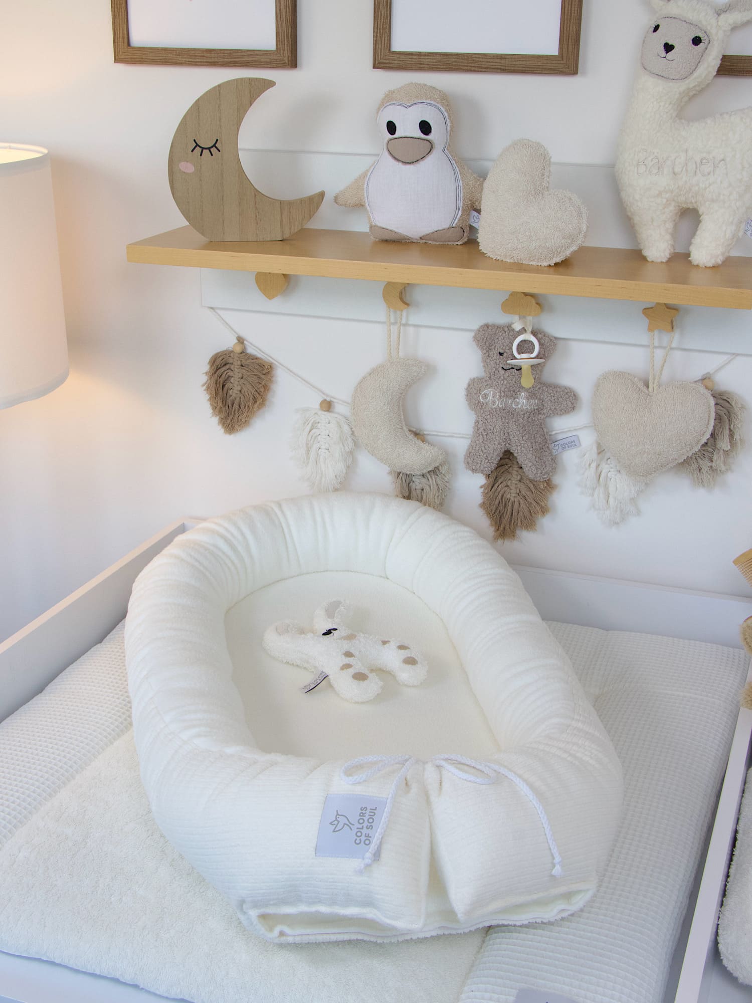Babynestchen - Cord creme / Baumwollfleece creme