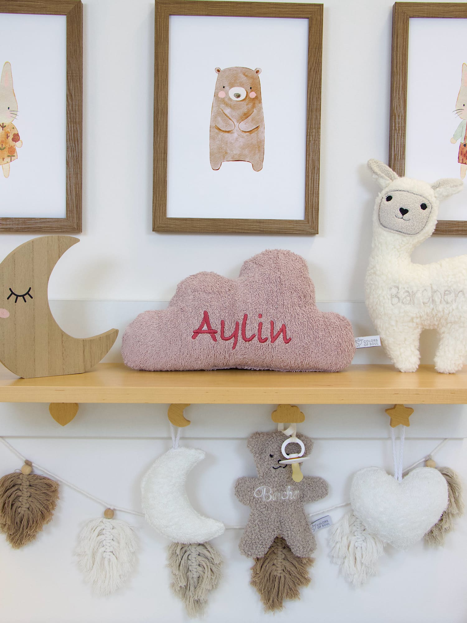 Wolkenkissen Altrosa – handgefertigt, weich & ideal als Babygeschenk