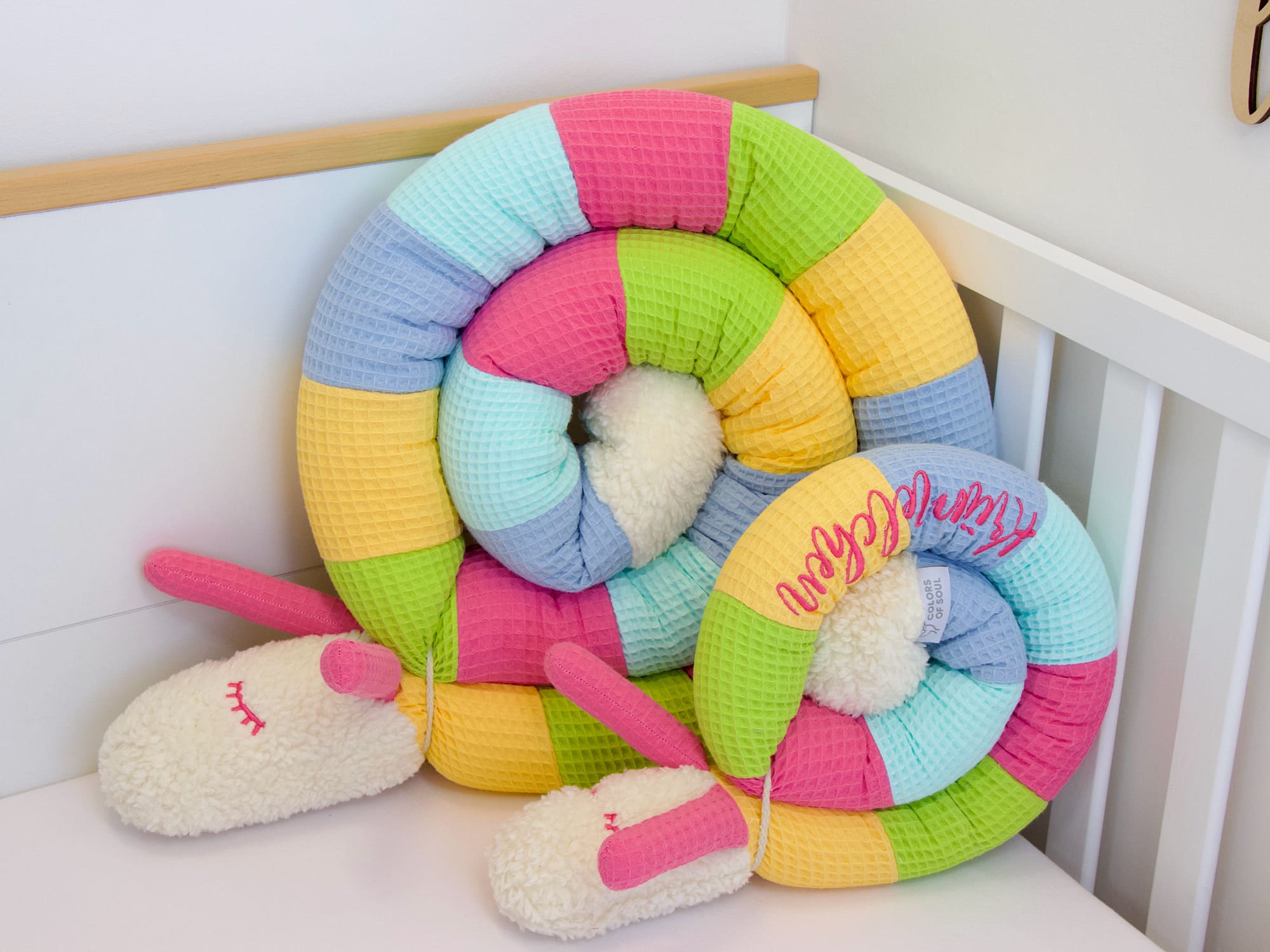 Mini Puckschnecke - hellgelb, grün, pink, hellblau, blau