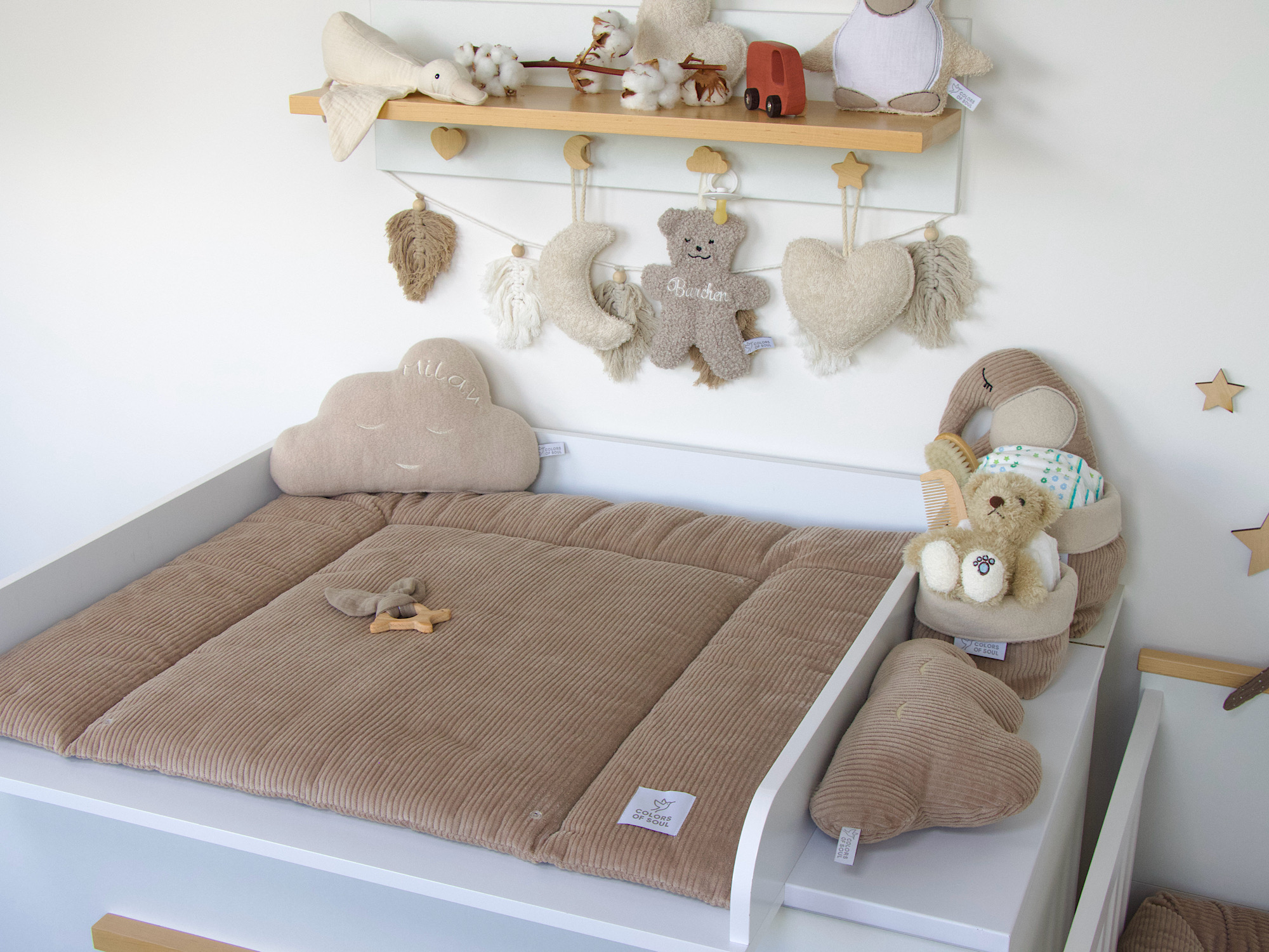 Wickelauflage Kord camel
