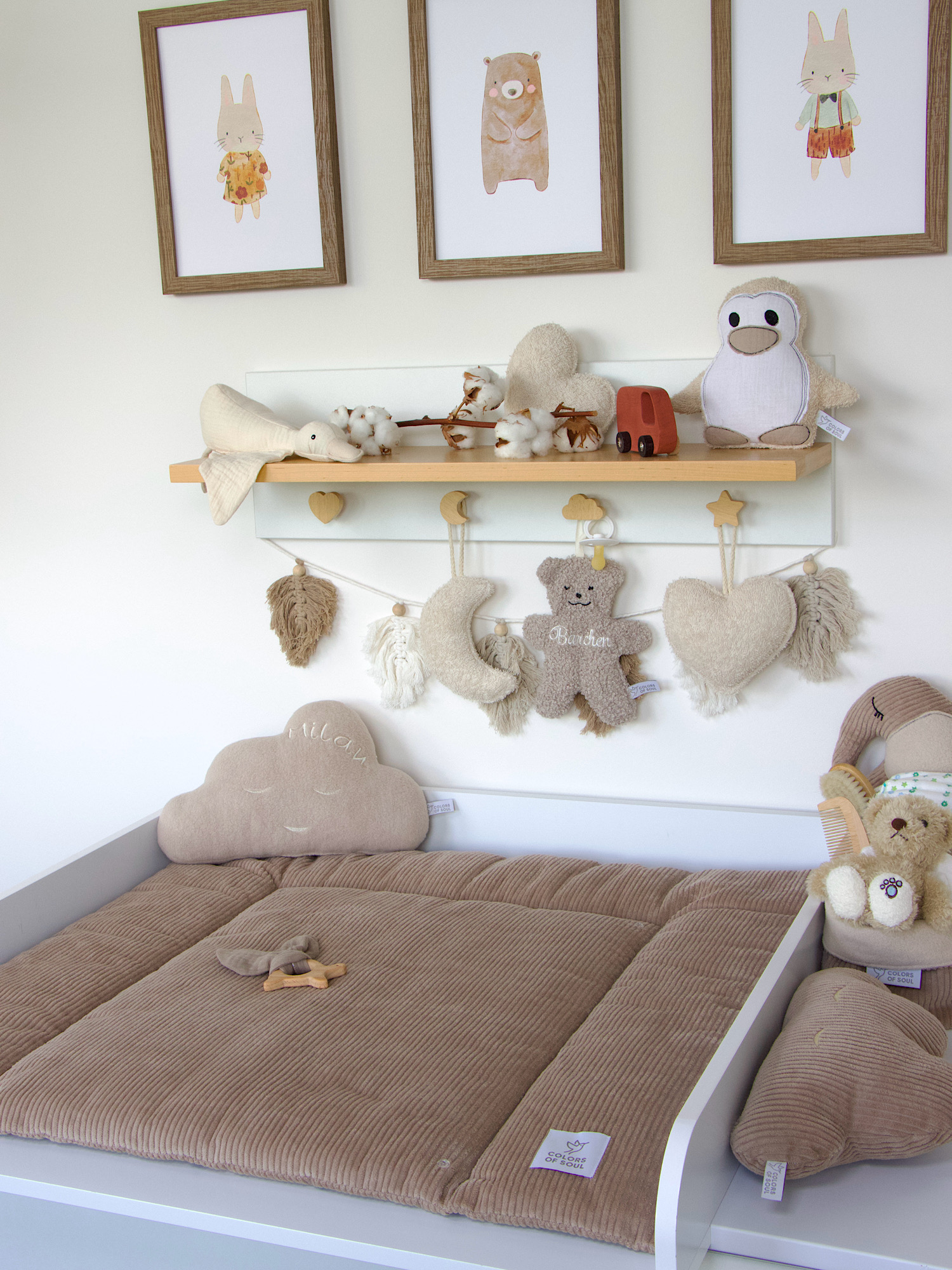 Wickelauflage Kord camel