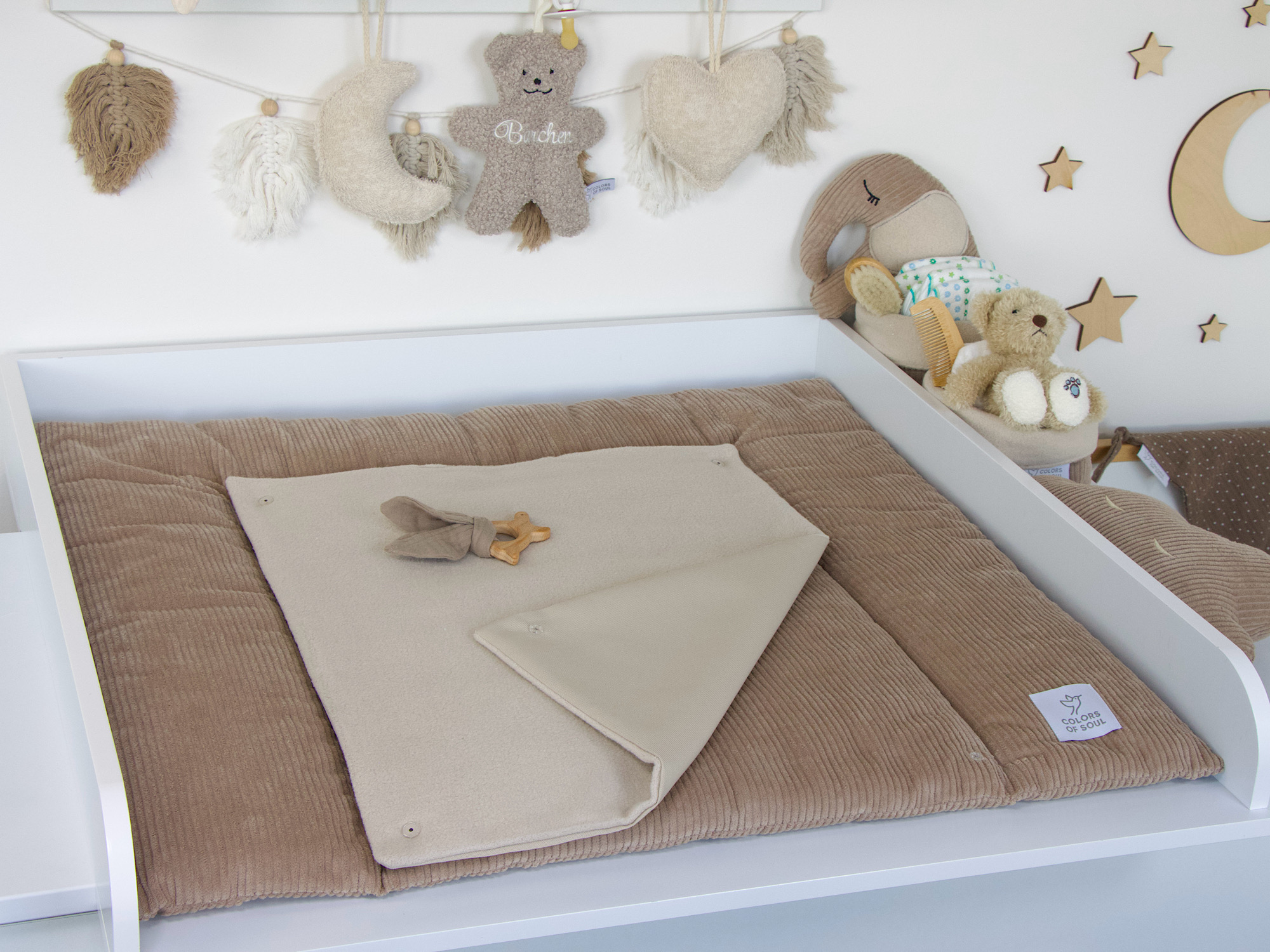 Wickelauflage Kord camel
