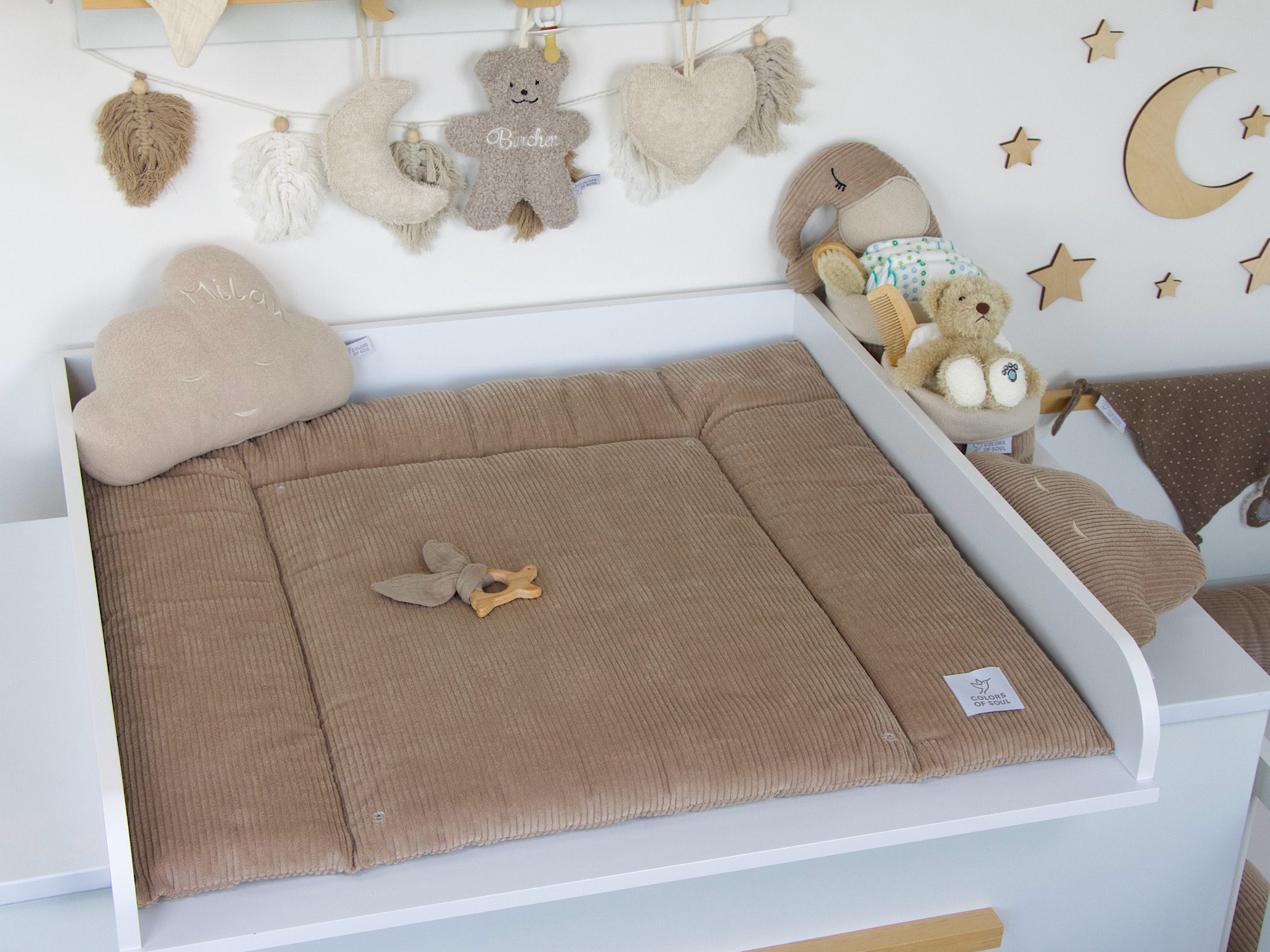Wickelauflage Kord camel
