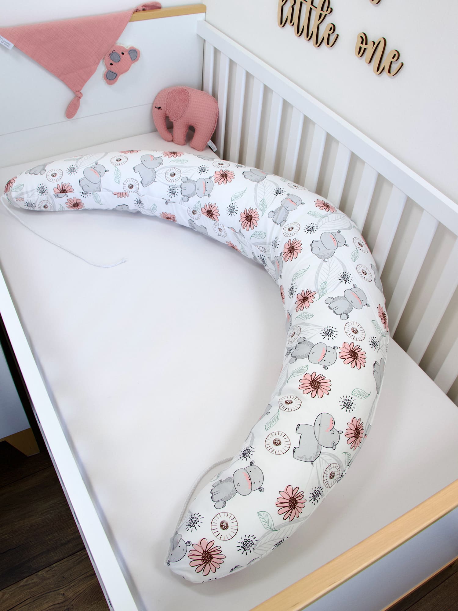 Niedliche Nilpferde Stillkissen warmherzig Kinderstimmung Baumwollsatin Premium