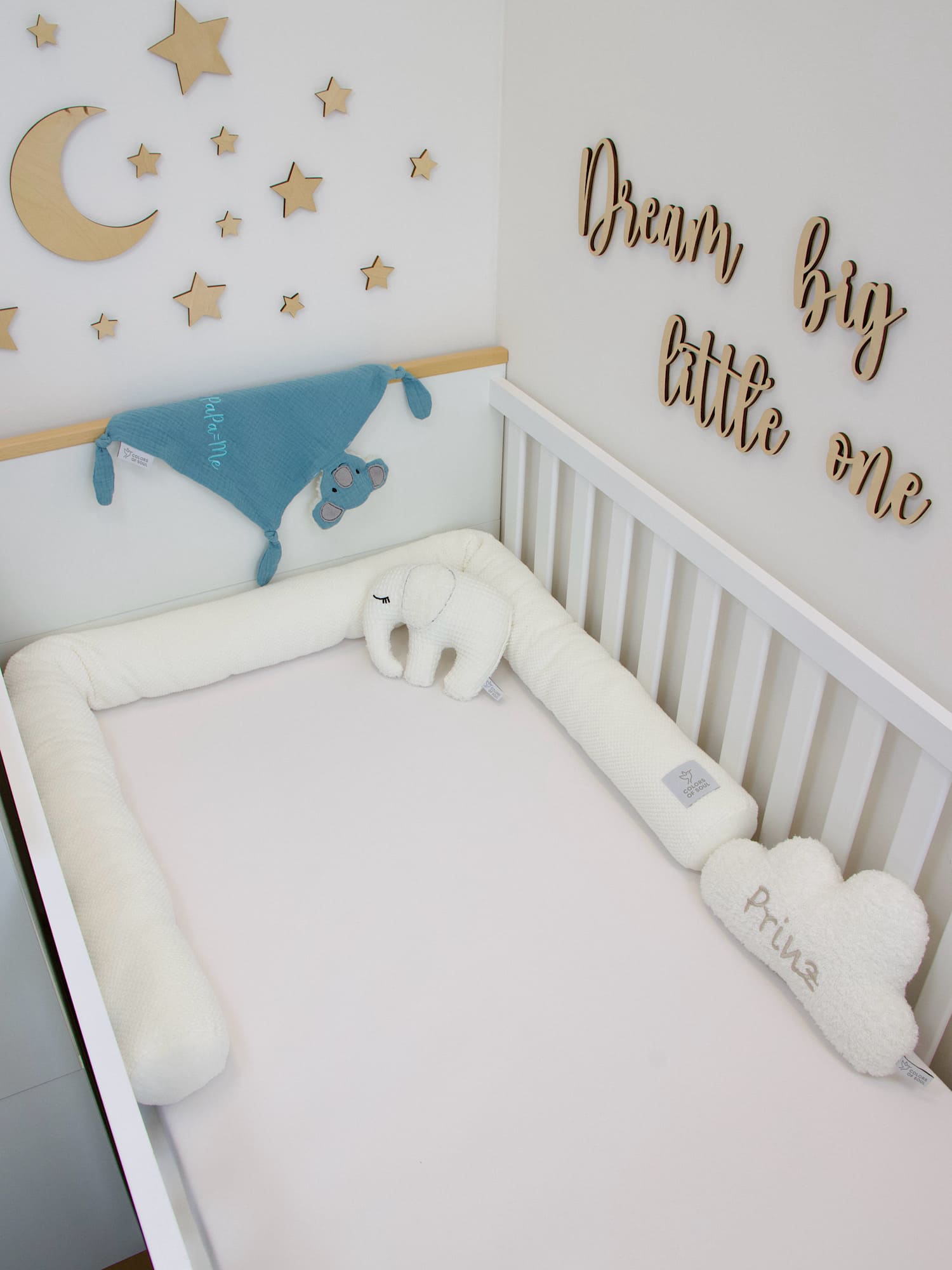 Bettschlange Waffelpique BeBe creme