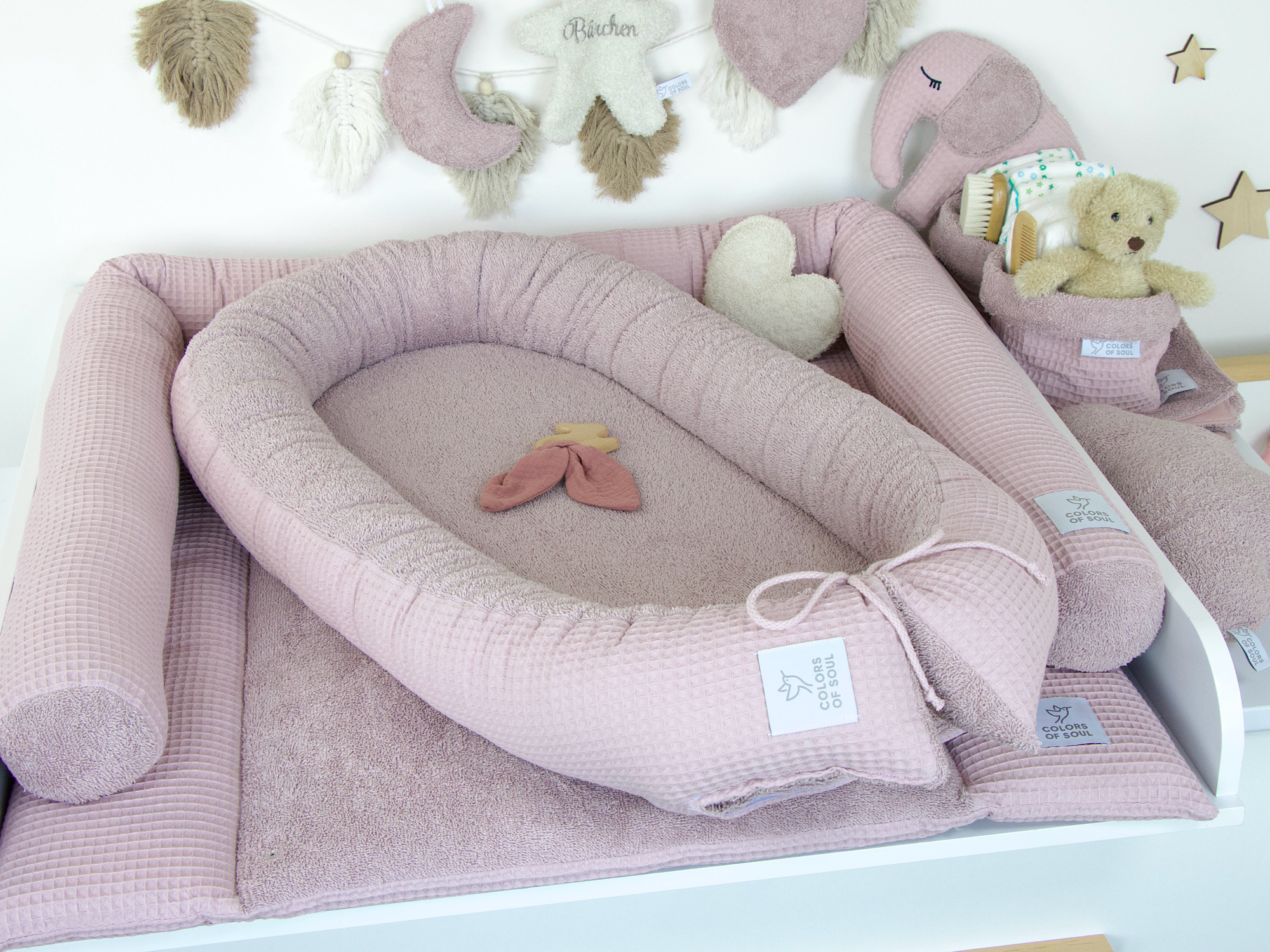 Baby Erstausstattung Set XL - Waffelpique, Frottee