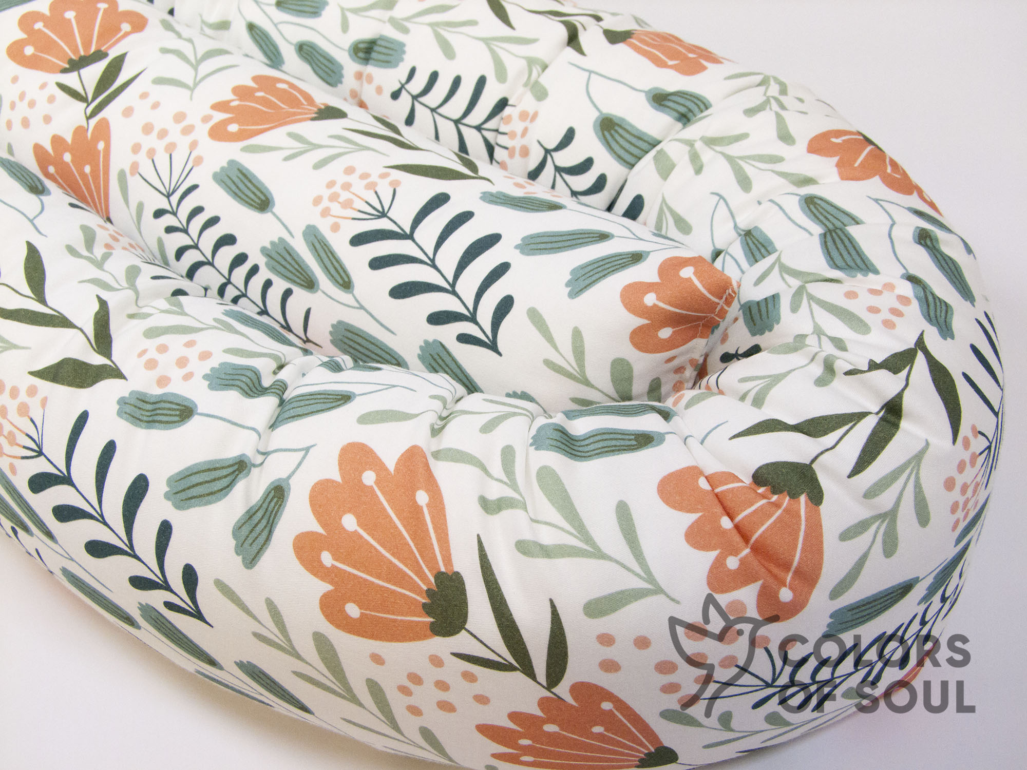 Bettschlange pastell Wildblumen