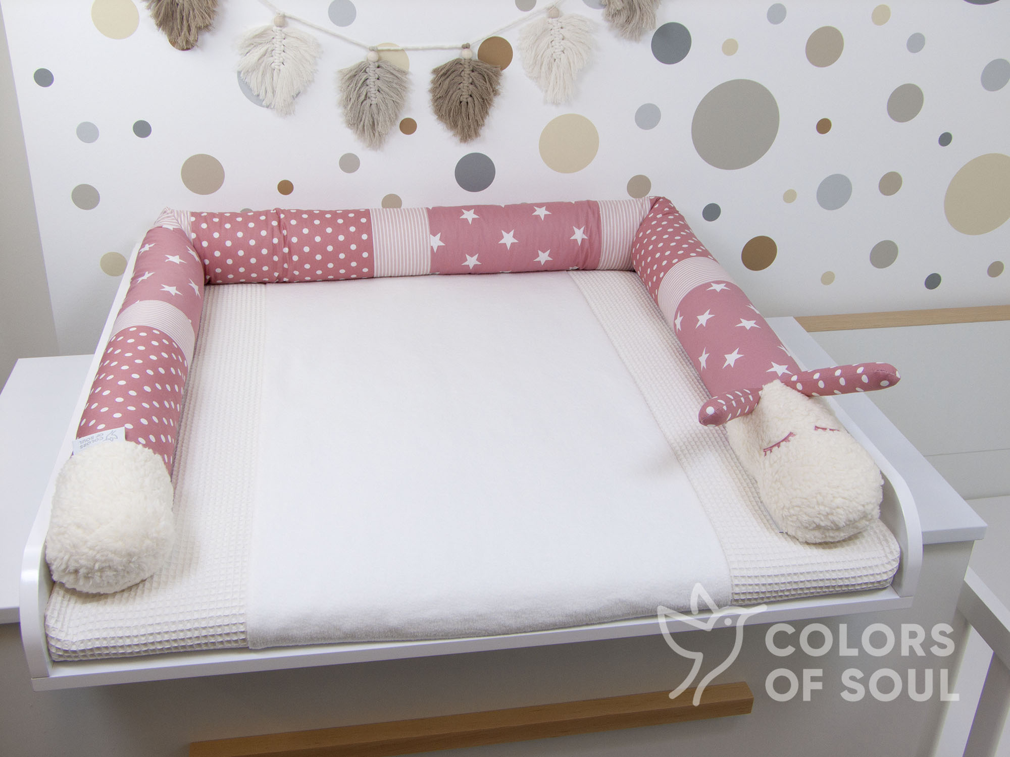 Bettschnecke "Rosi" - blush/altrosa