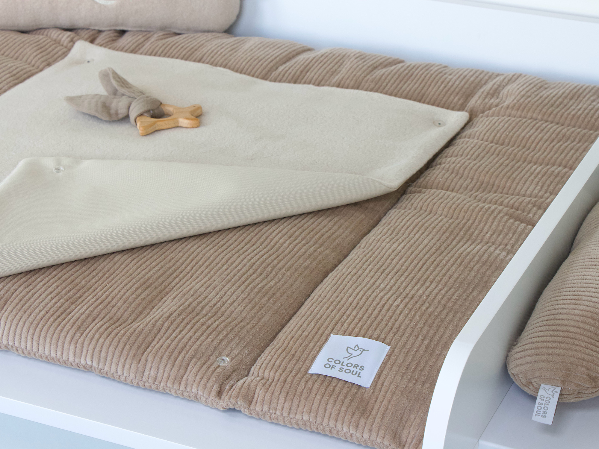 Wickelauflage Kord camel