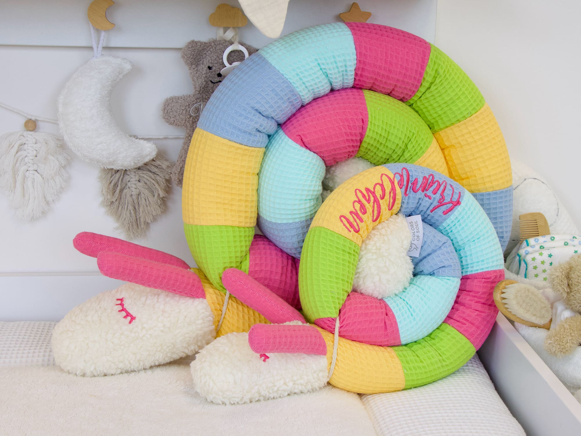 Mini Puckschnecke - hellgelb, grün, pink, hellblau, blau