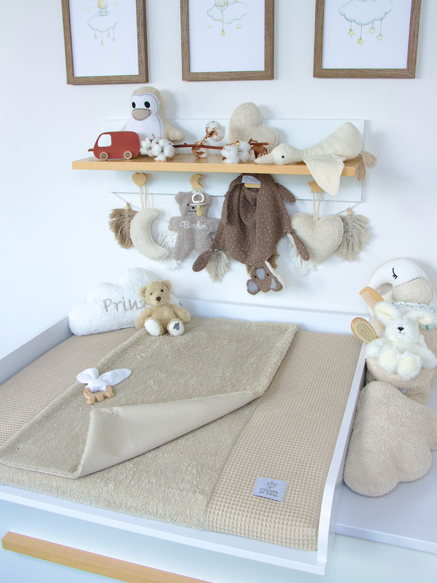 Frottee-Oberfläche Beige – kuschelig, warm & hautfreundlich