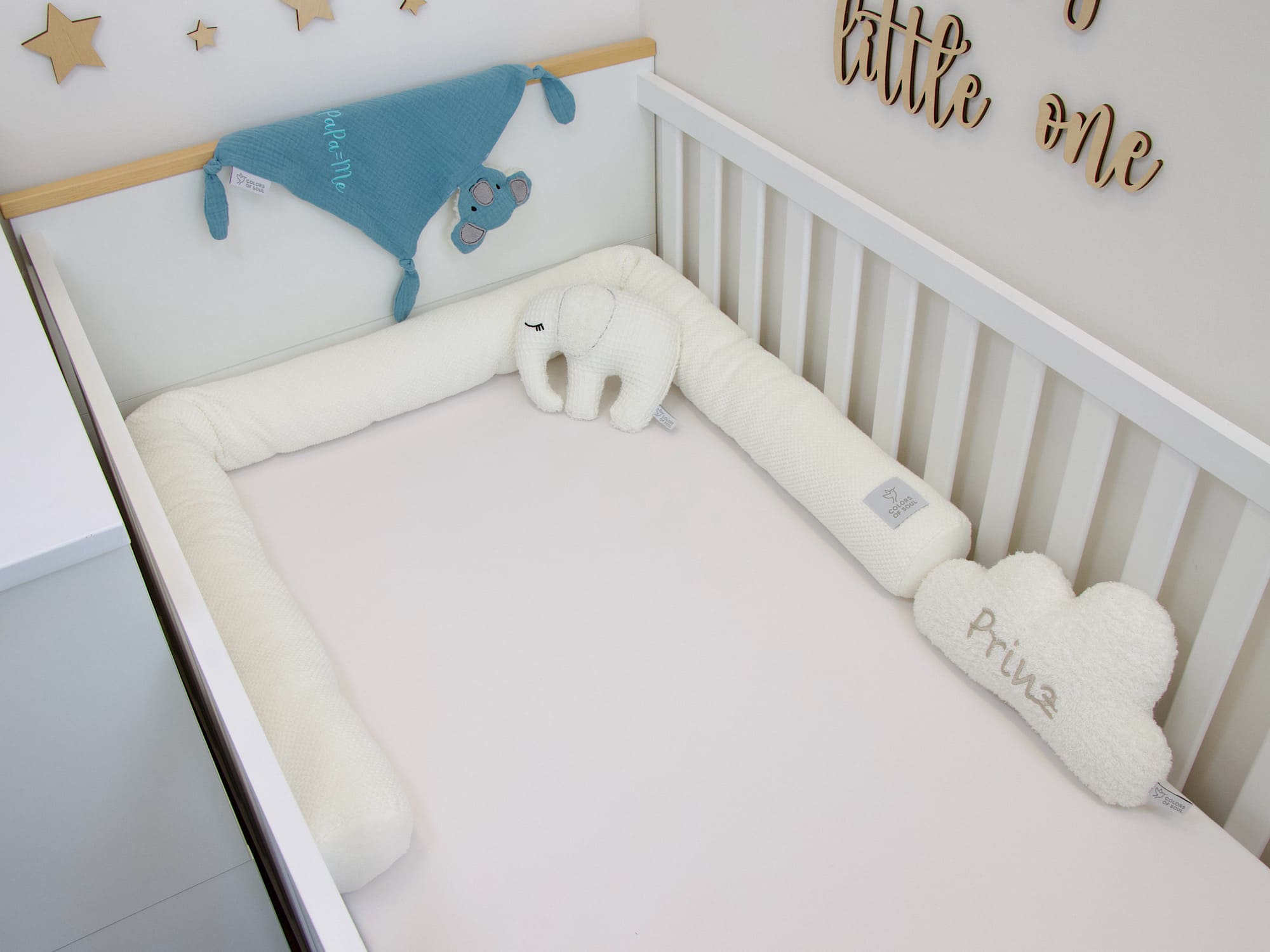 Bettschlange Waffelpique BeBe creme