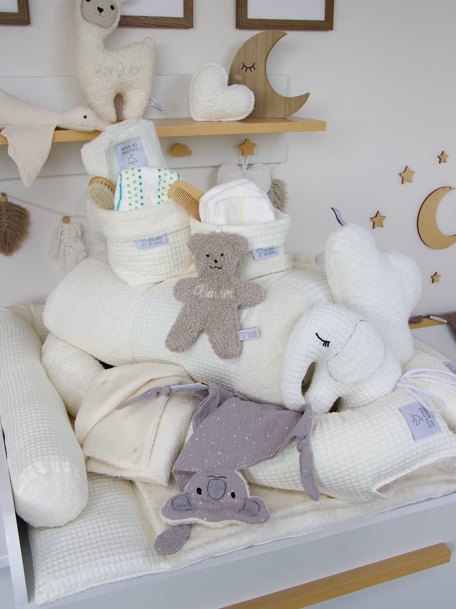 Baby Erstausstattung Set XL - Waffelpique, Frottee