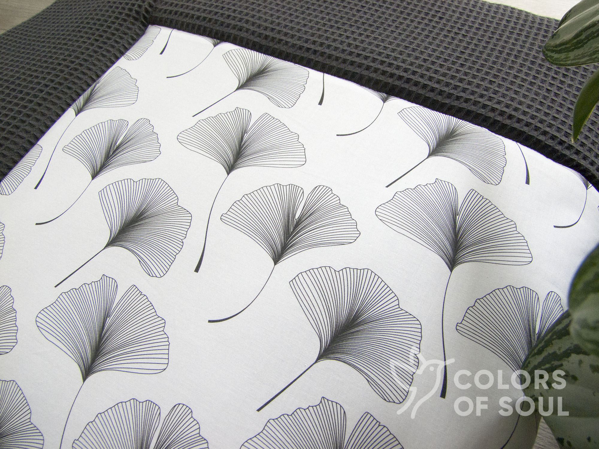 Personalisierte Krabbeldecke grau modern Baby mit Namen