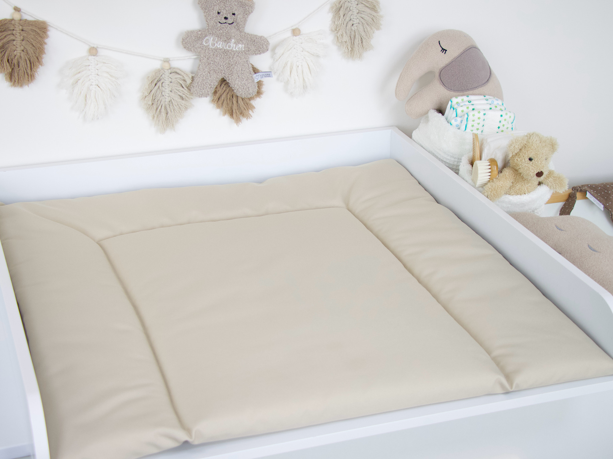 wickelauflage abwaschbar beige