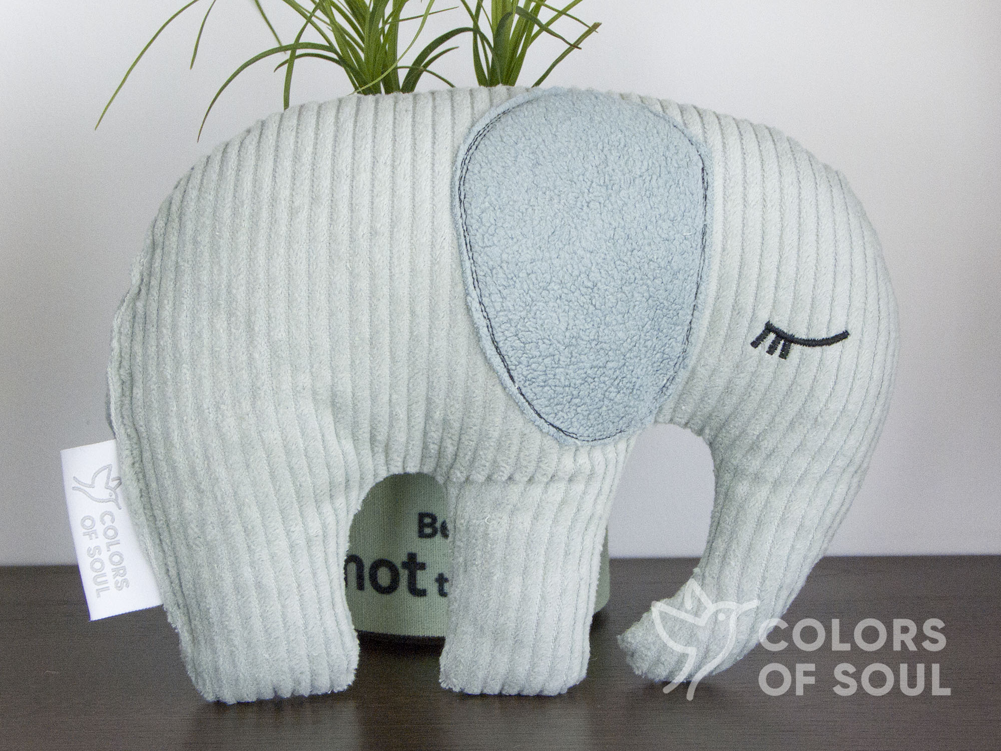 Kuscheltier Elefant - Kord mint