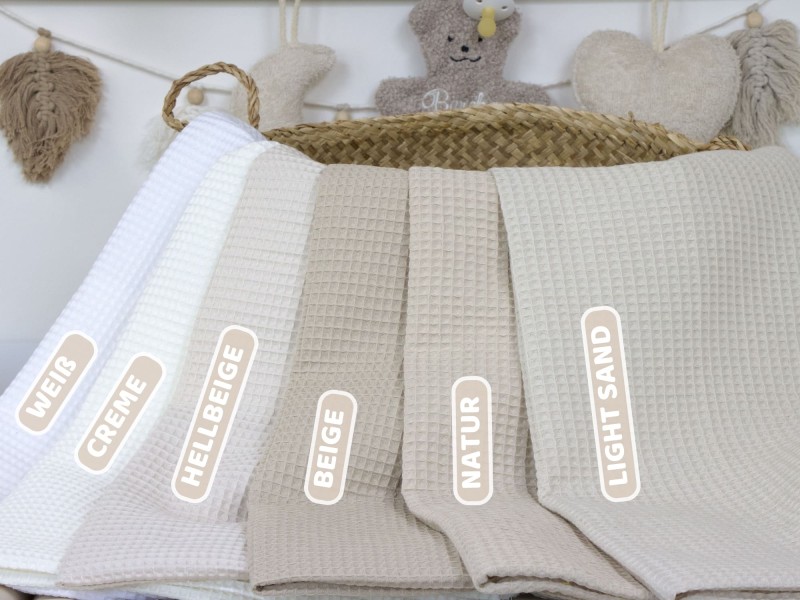 Waffelpique beige Farben