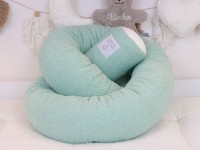 Bettschlange Waffelpique BeBe hellmint