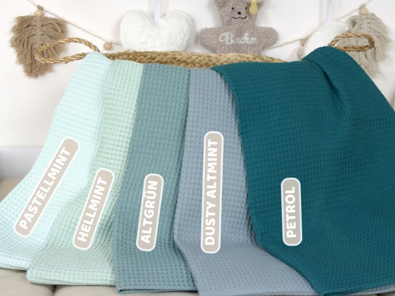 Waffelpique grün Farben