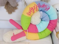 Mini Puckschnecke - hellgelb, grün, pink, hellblau, blau