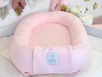 Babynestchen Waffelpique hellrosa