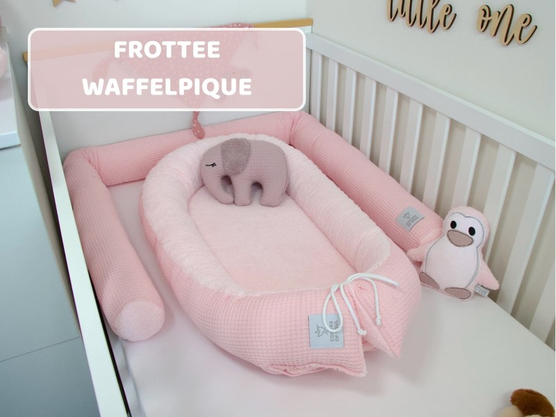 Frottee und Waffelpique