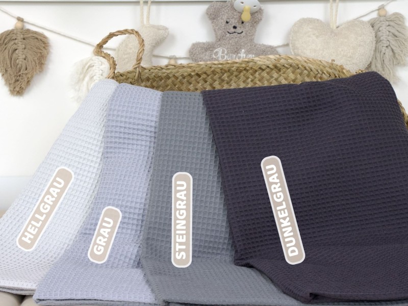 Waffelpique grau Farben