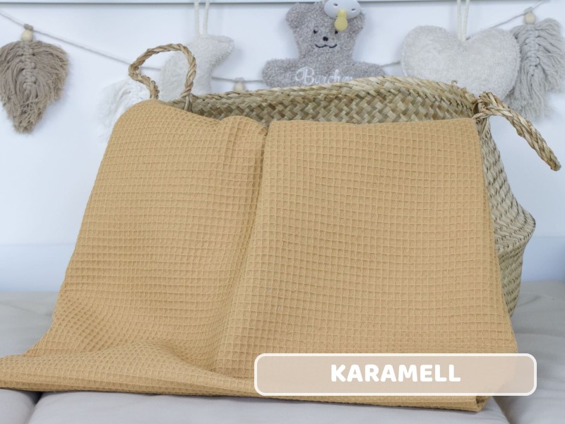 Waffelpique karamell