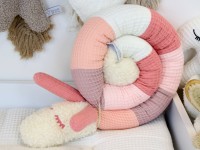 Mini Puckschnecke Waffelpique - aprikose, altrosa, hellrosa, blush, creme