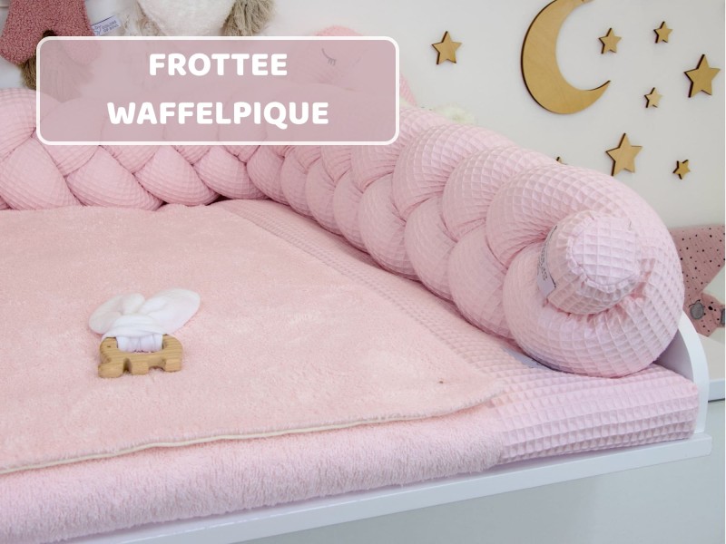 Frottee und Waffelpique