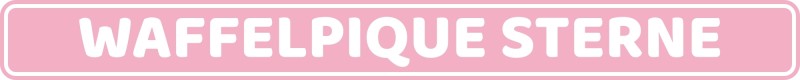 Waffelpique Sterne