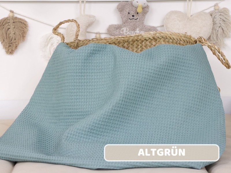 Waffelpique altgrün