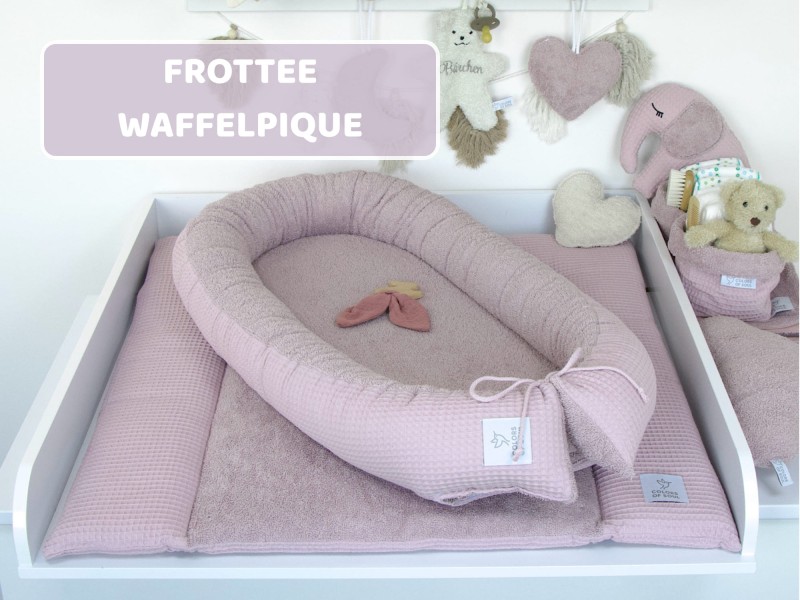 Frottee und Waffelpique