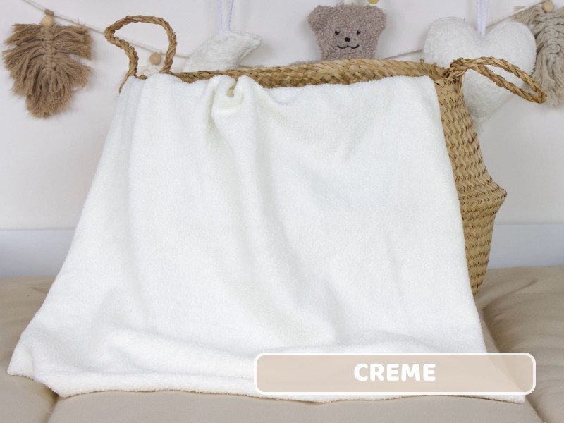 Baumwollfleece creme