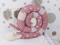 Bettschnecke "Rosi" - blush/altrosa