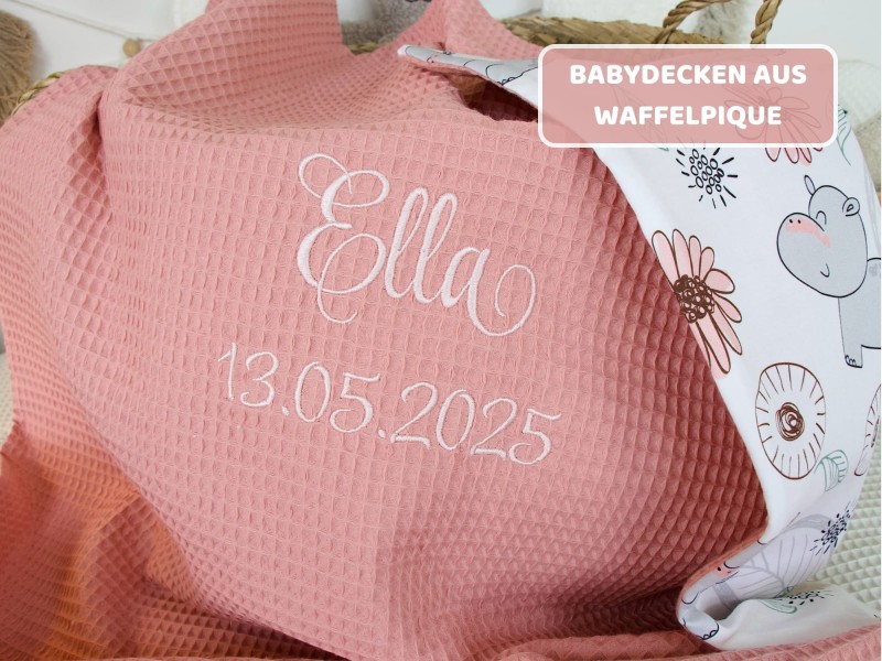 Babydecken aus Waffelpique