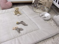 Krabbeldecke - Cord hellbeige