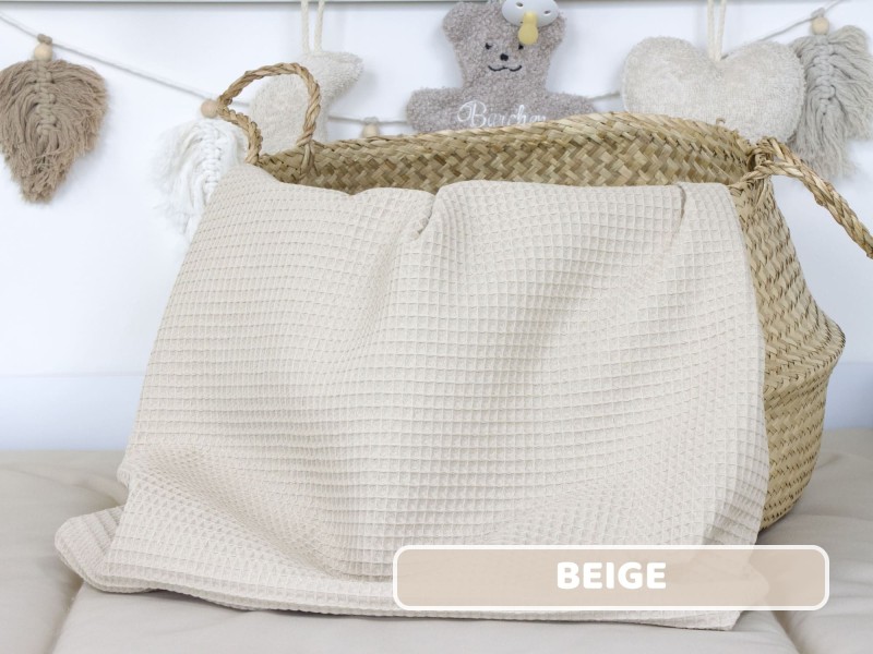 Waffelpique beige