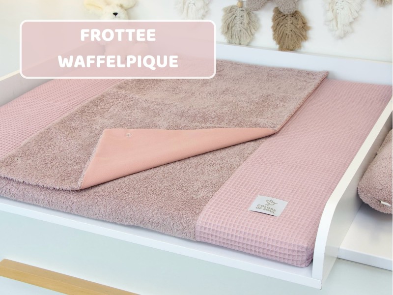 Wickelauflage mit Inlett aus Frottee und Waffelpique