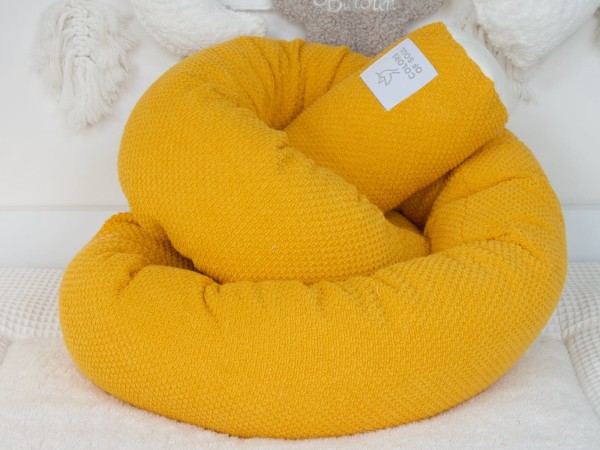 Bettschlange Waffelpique BeBe gelb