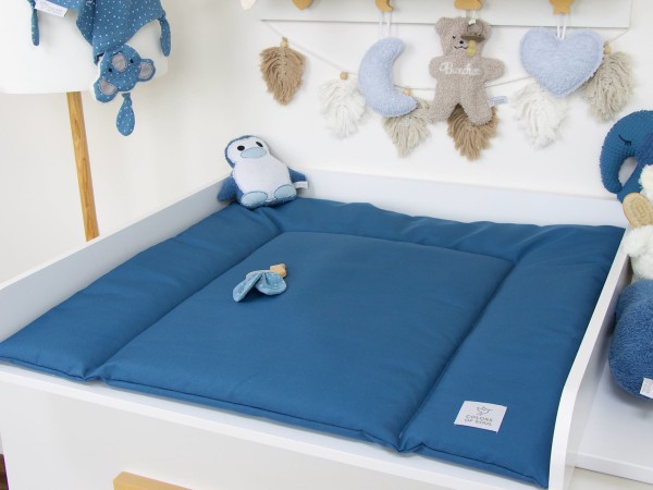 Wickelauflage wasserabweisend - jeansblau