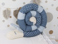Bettschnecke "Ben" - blau/hellblau