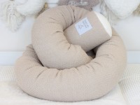 Bettschlange Waffelpique BeBe sand