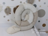 Puckschnecke Waffelpique - hellbeige/natur/creme