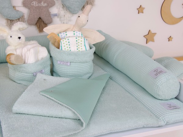 Baby Wickelset S - Waffelpique, Frottee