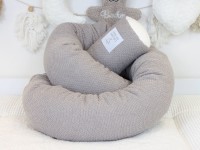 Bettschlange Waffelpique BeBe taupe