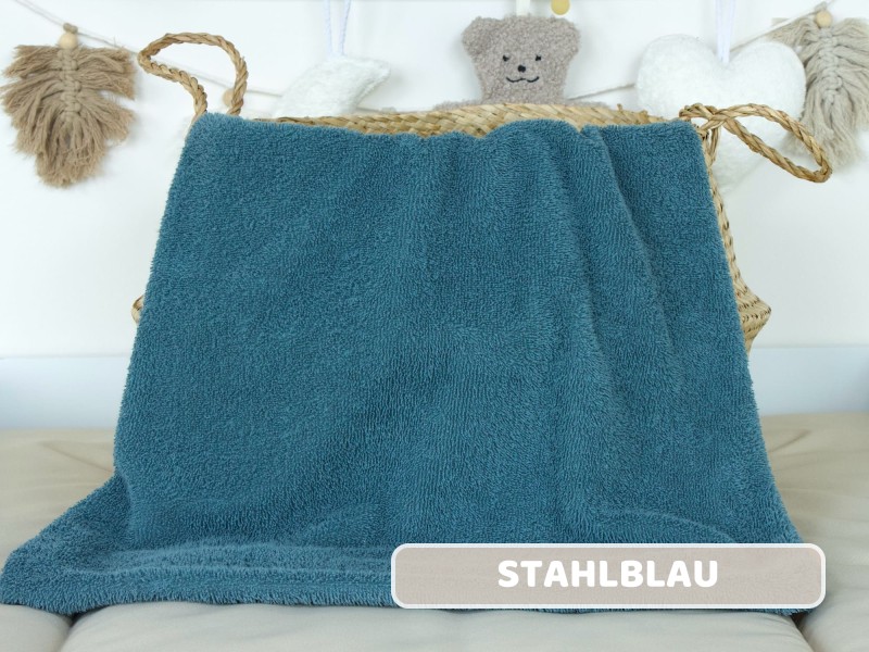 Frottee stahlblau