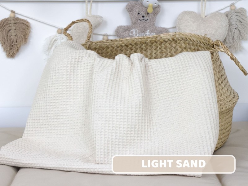 Waffelpique light sand